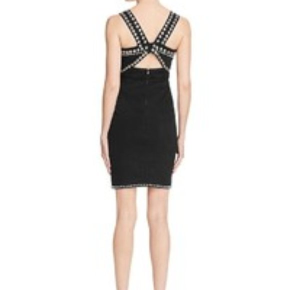 BRAND NEW KENDALL + KYLIE BLACK DRESS WITH ROUNDED SILVER STUDS IN SIZE MEDIUM - Picture 6 of 15